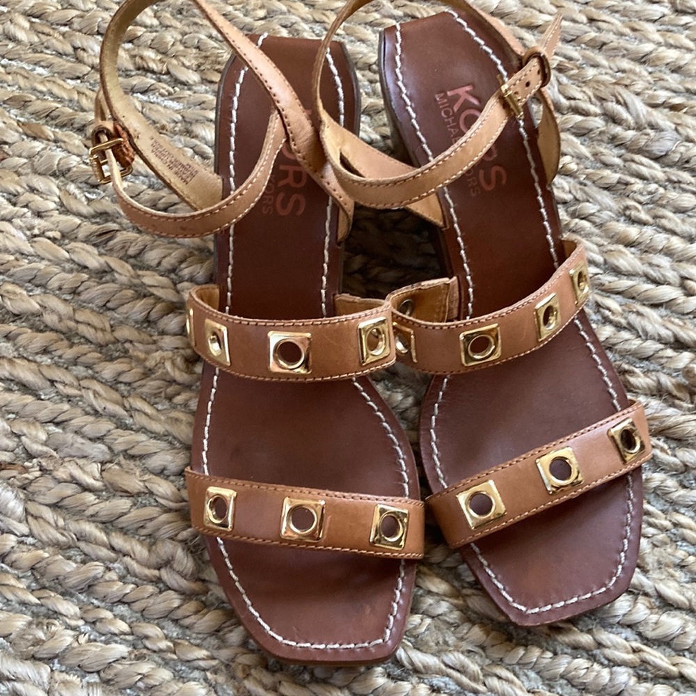 Michael Kors 2.5 inch wedged heel sandals